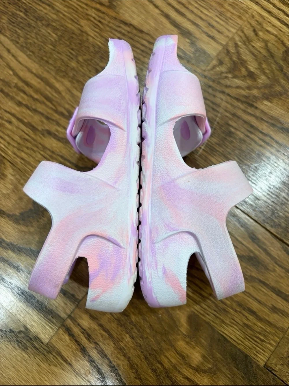 Cat & Jack Pastel Pink Tie-Dye Double Buckle Sandals